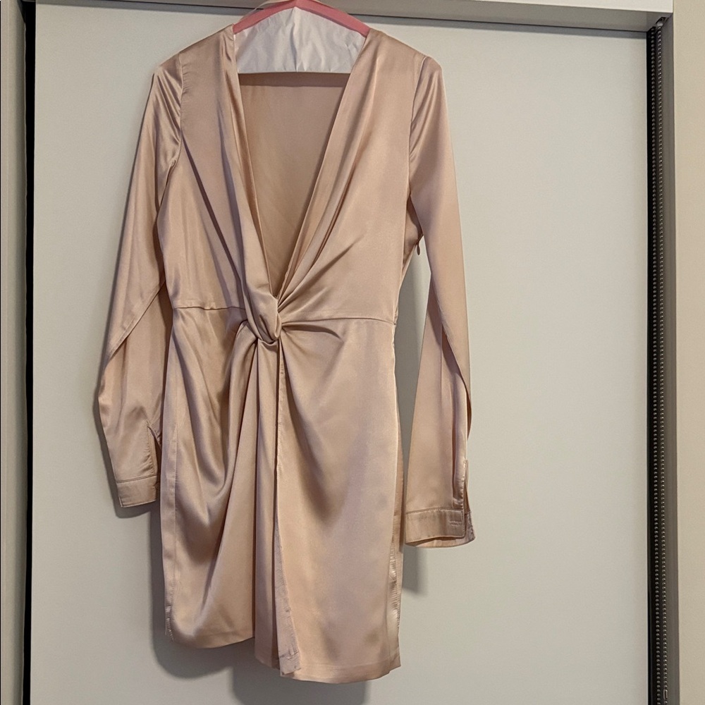 Satin Knot Dress